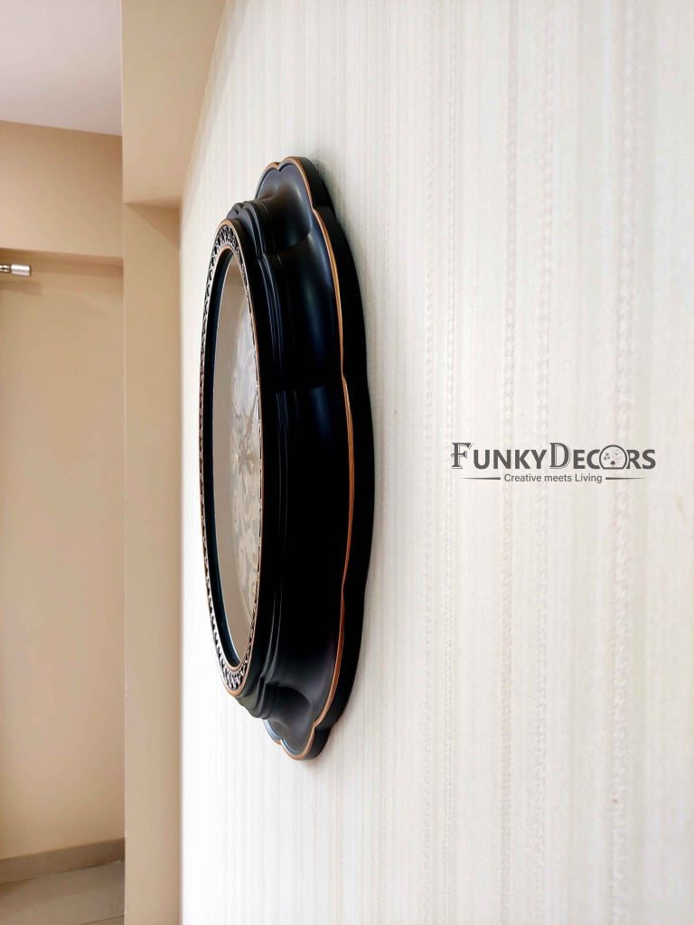Funkytradition Round Brown Mechanic Design Wall Clock Watch Decor For Home Office And Gifts 52 Cm