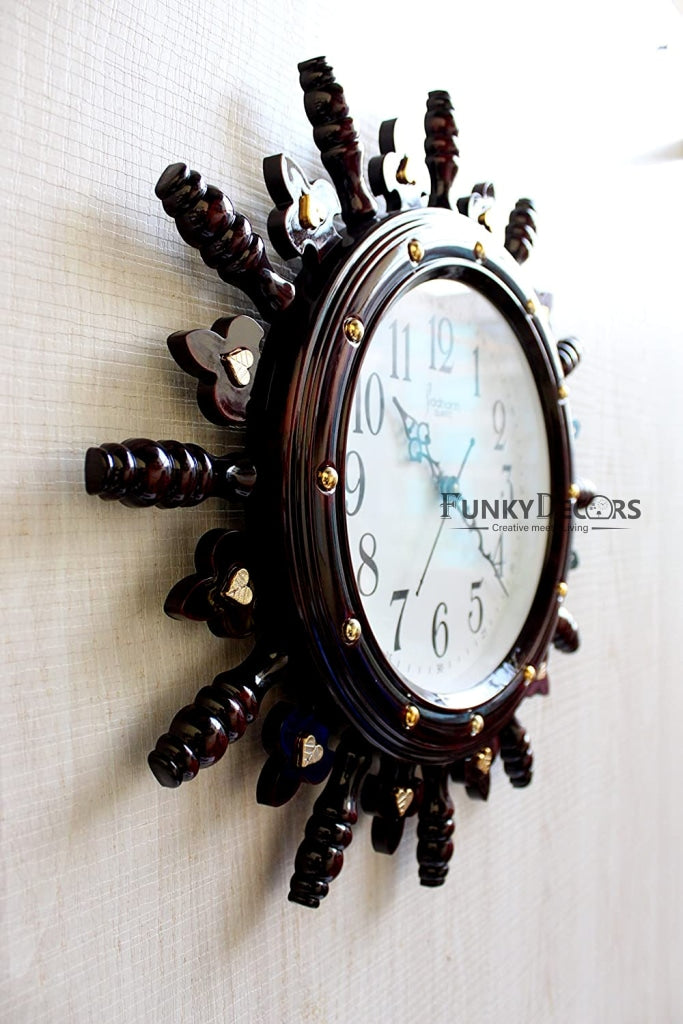 Funkytradition Vintage Battle Shield Decorative Retro Round Ship Steering Shape Plastic Pendulum