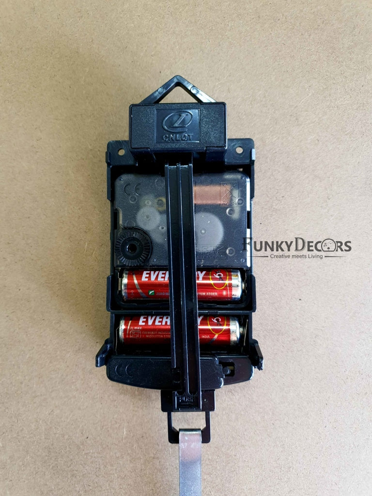 Funkytradition White Golden Reindeer Pendulum Wall Clock Watch Decor For Home Office And Gifts 65 Cm