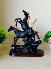 Load image into Gallery viewer, Horses Sculpture In Black And White Decorative Showpiece- Funkydecors Figurines
