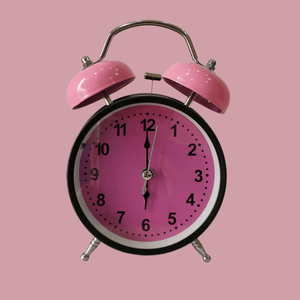 Pink Royal Retro Style Alarm Kids Room Table Clock-Funkydecors Big Clocks