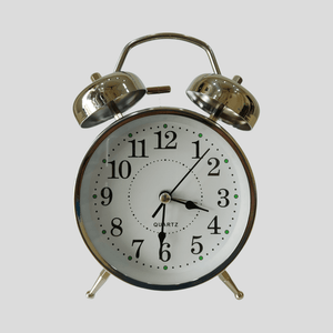 Silver Royal Retro Style Alarm Kids Room Table Clock-Funkydecors Big Clocks