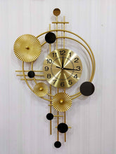 Load image into Gallery viewer, 3D Designer Big Colorful Metal Wall Clock And Art- Funkytradition Clocks
