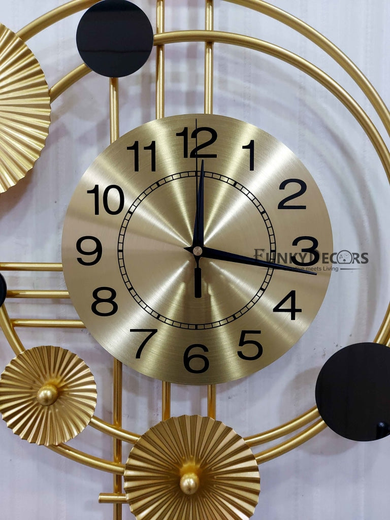 3D Designer Big Colorful Metal Wall Clock And Art- FunkyDecors Clocks