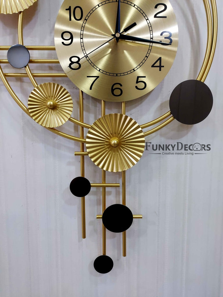 3D Designer Big Colorful Metal Wall Clock And Art- FunkyDecors Clocks