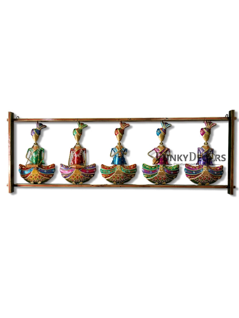 5 Sardar Musician Traditional Metal Wall Art Frame- Funkydecors