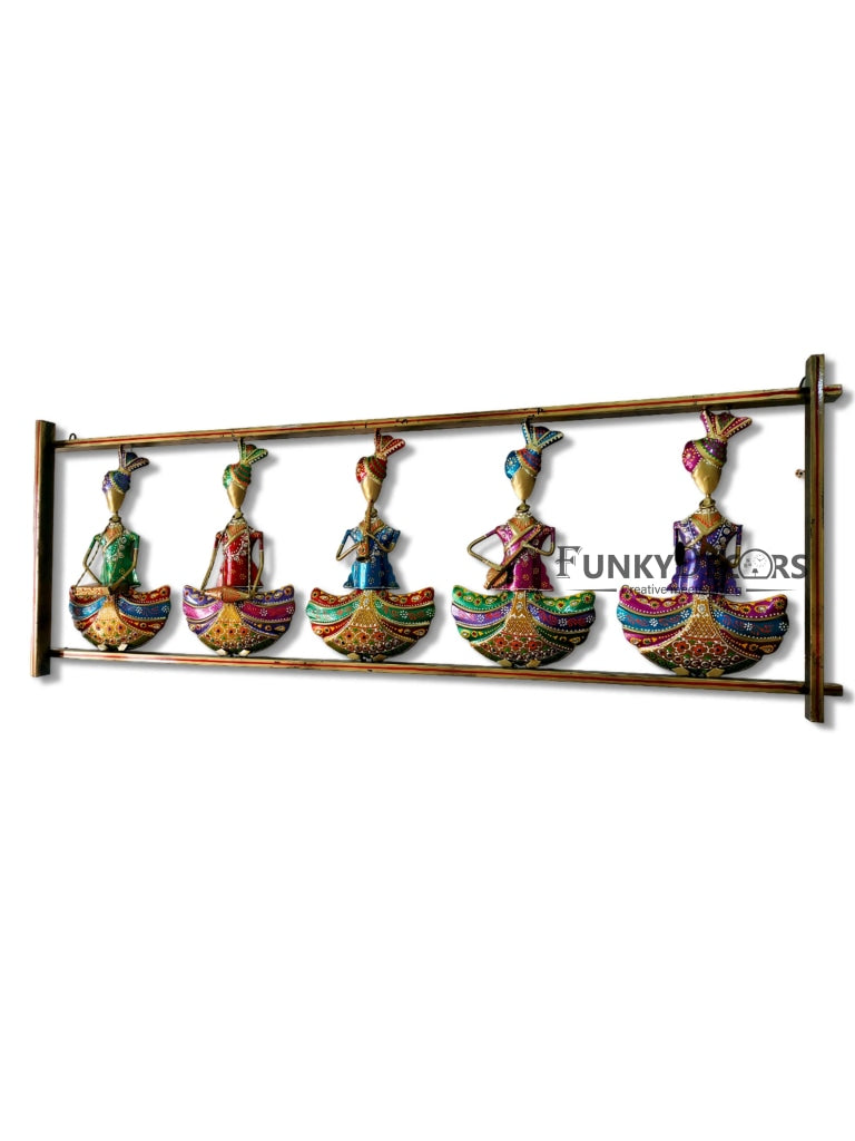 5 Sardar Musician Traditional Metal Wall Art Frame- Funkydecors