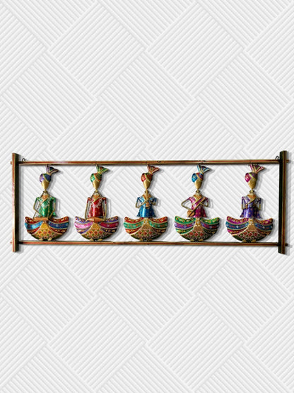 5 Sardar Musician Traditional Metal Wall Art Frame- Funkydecors