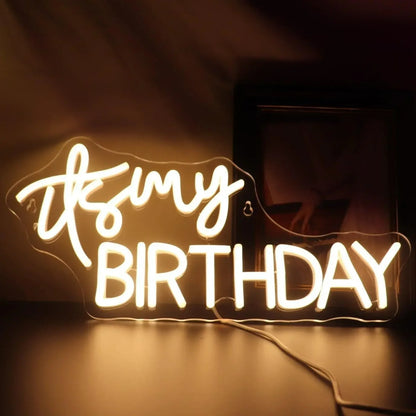 Its My Birthday Neon Sign For Wall Decor- FunkyDecors