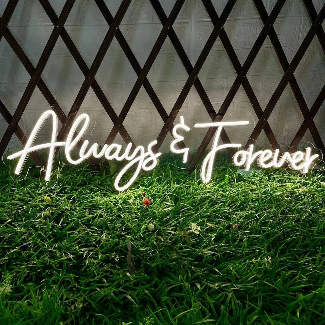 Always and Forever Neon Sign For Wedding Proposal Wall Decor- FunkyDecors