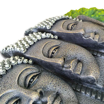 Serene Buddha Wall Art Panel – Stone Finish Décor | 87x33x6 cm (34x13x2.3 in)