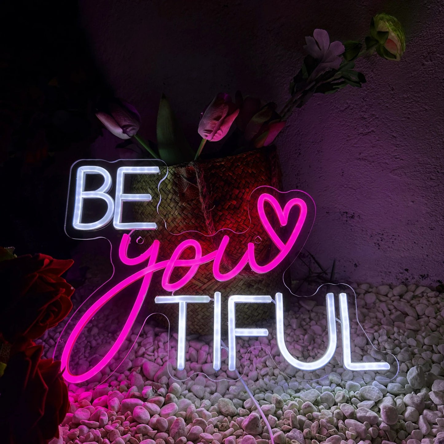 BeYouTiful Beautiful Neon Sign For Restaurant Bar Wedding Proposal Wall Decor- FunkyDecors