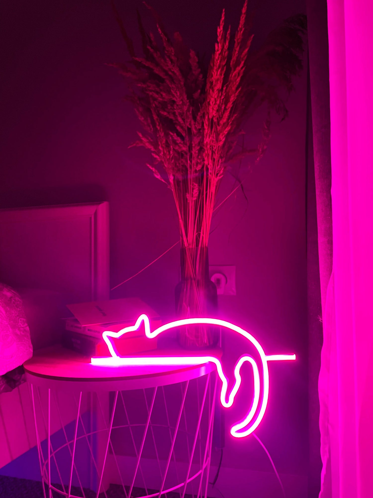 Cat Neon Sign Art Decor | Neon Light Wall Art Signs Cute Cat Decor, Gift LED Neon Lights, Cat Wall Custom Neon Decor Neon Custom Desk Light | FunkyDecors