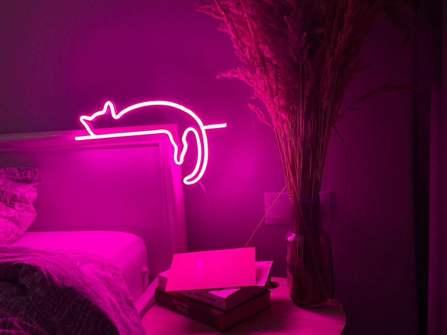 Cat Neon Sign Art Decor | Neon Light Wall Art Signs Cute Cat Decor, Gift LED Neon Lights, Cat Wall Custom Neon Decor Neon Custom Desk Light | FunkyDecors