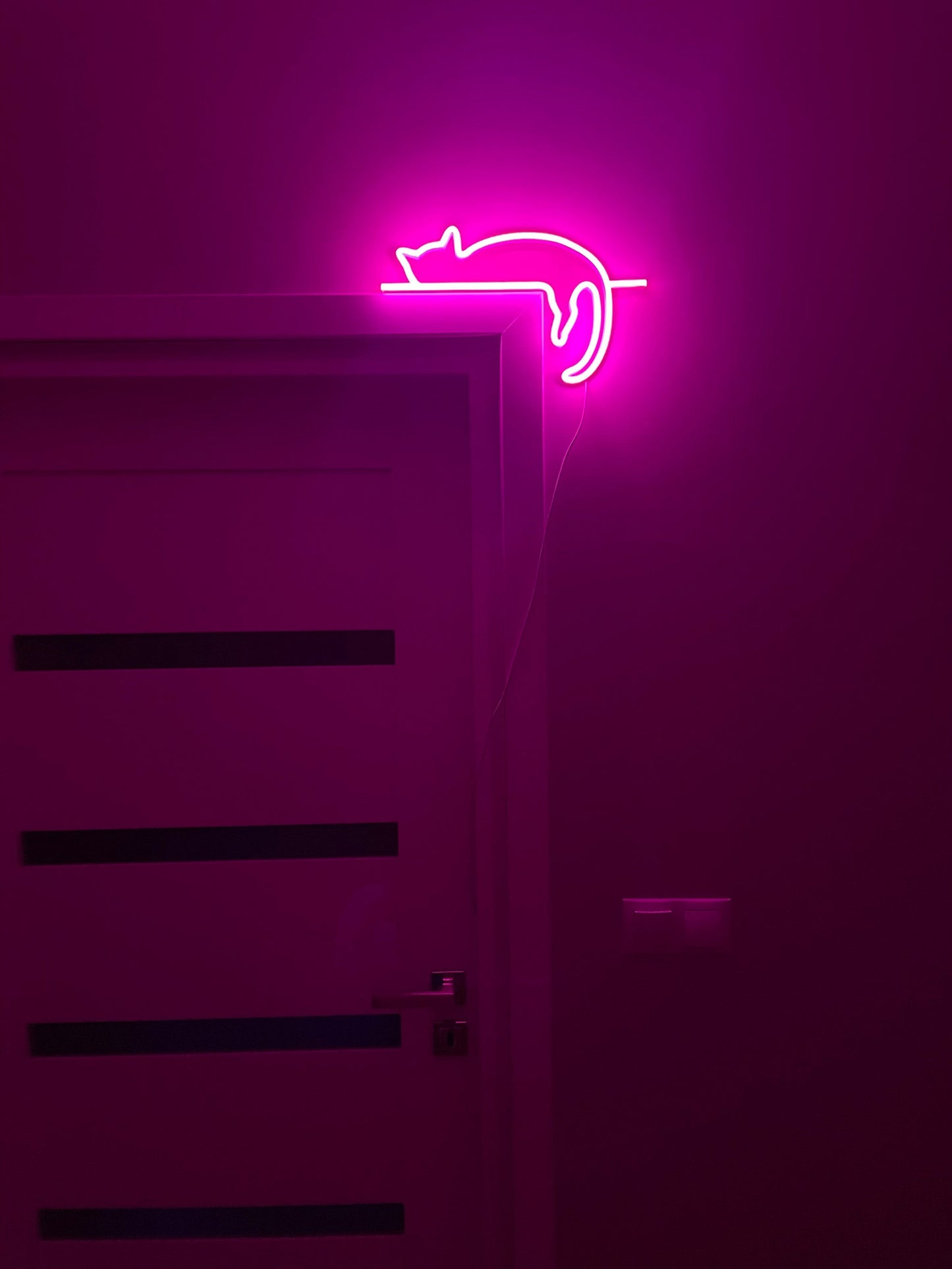 Cat Neon Sign Art Decor | Neon Light Wall Art Signs Cute Cat Decor, Gift LED Neon Lights, Cat Wall Custom Neon Decor Neon Custom Desk Light | FunkyDecors