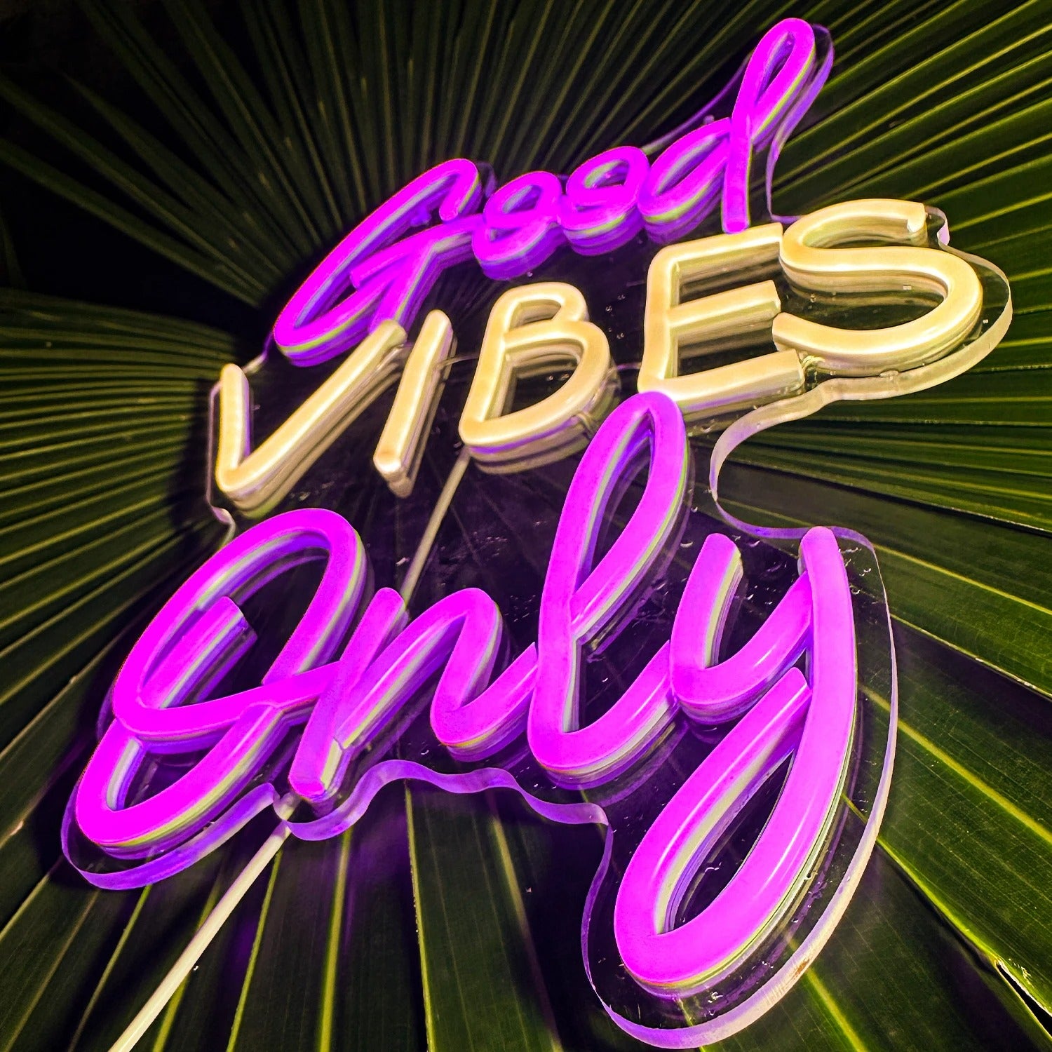 Good Vibes Only Neon Sign For Wall Decor- FunkyDecors