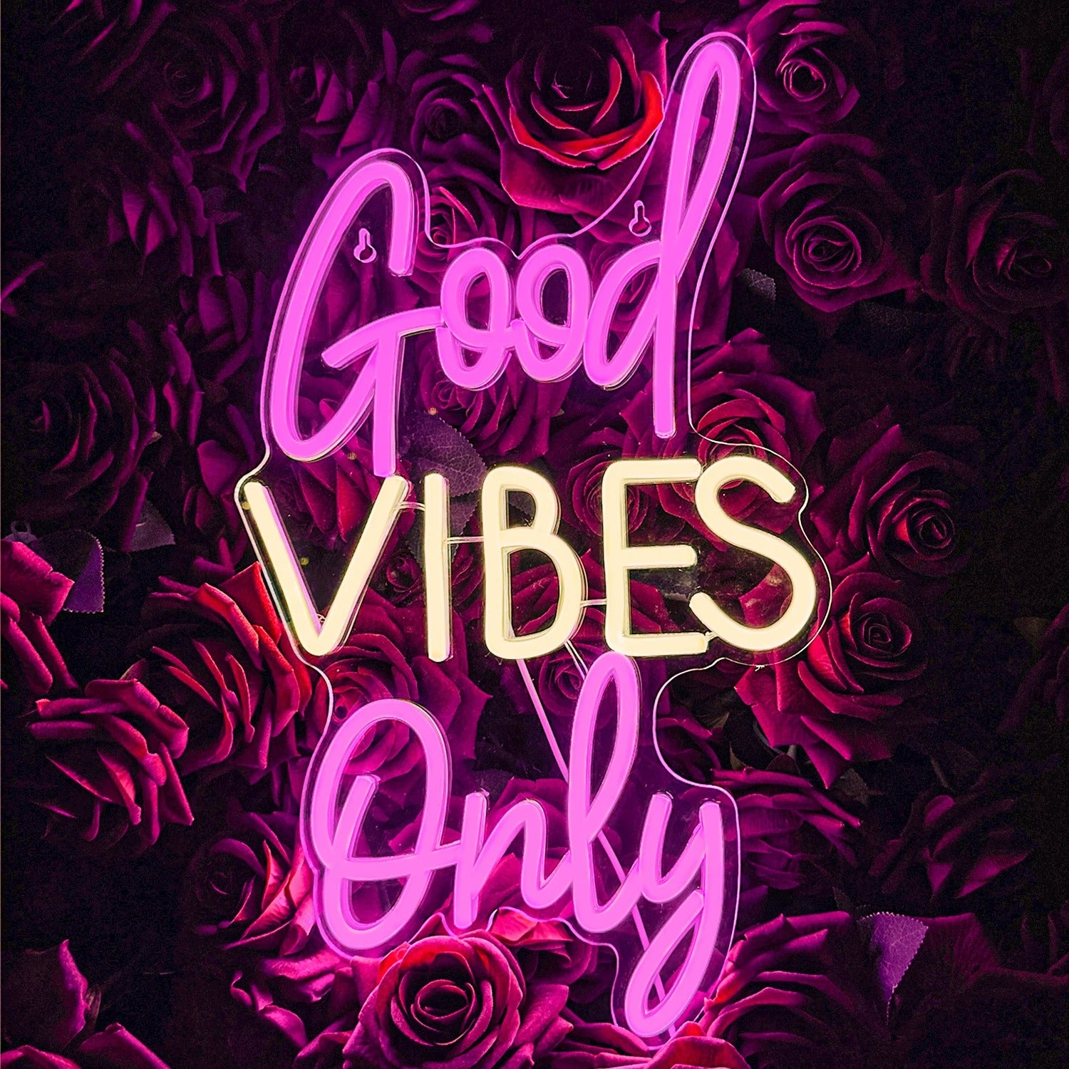 Good Vibes Only Neon Sign For Wall Decor- FunkyDecors