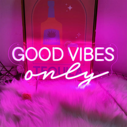 Good Vibes Only Neon Sign For Wall Decor- FunkyDecors