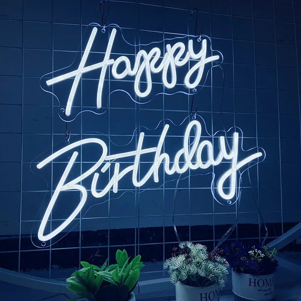 Happy Birthday Neon Sign For Wall Decor- FunkyDecors