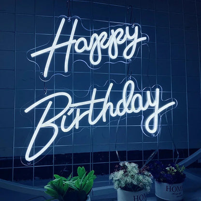 Happy Birthday Neon Sign For Wall Decor- FunkyDecors