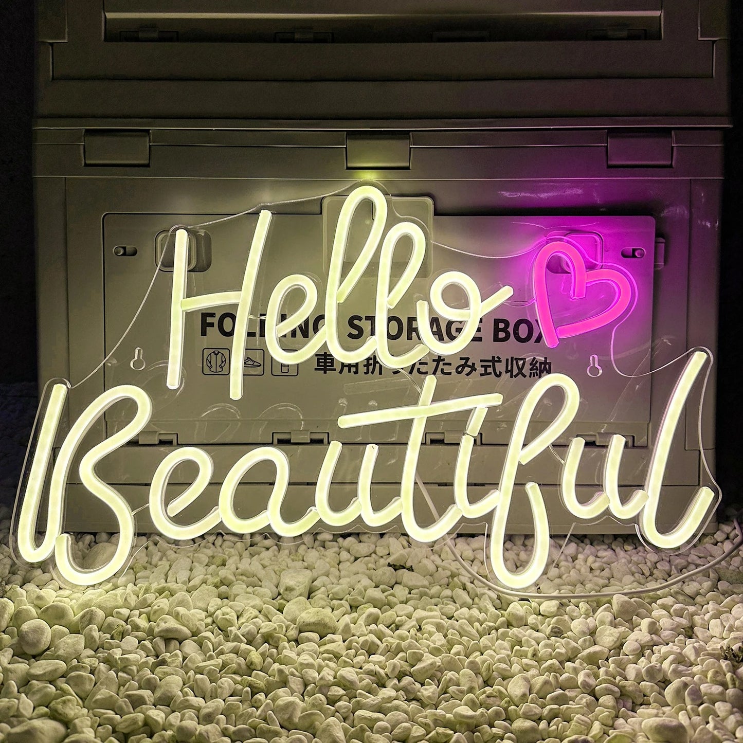 Hello Beautiful Neon Sign For Wedding Proposal Wall Decor- FunkyDecors