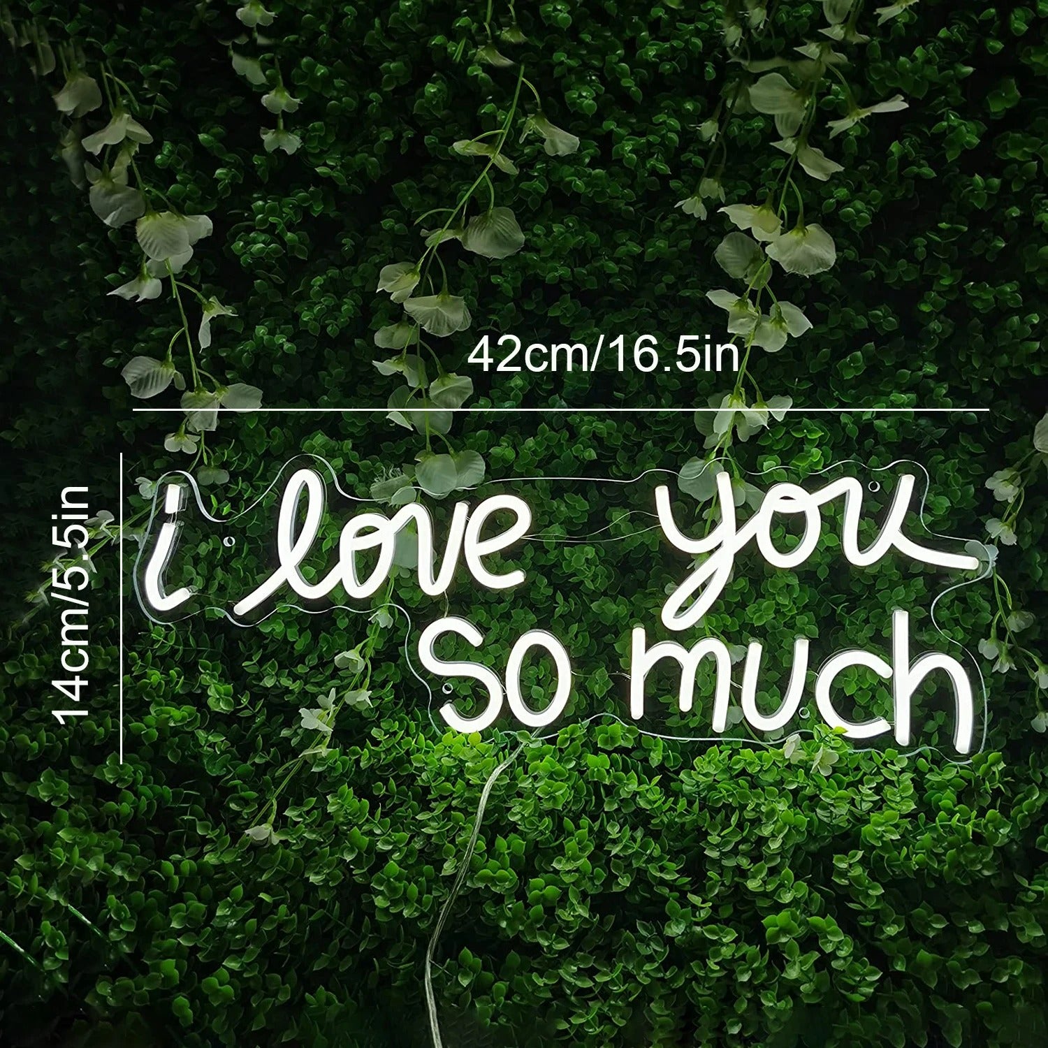 I Love You So Much Neon Sign For Restaurant Bar Wedding Proposal Wall Decor- FunkyDecors
