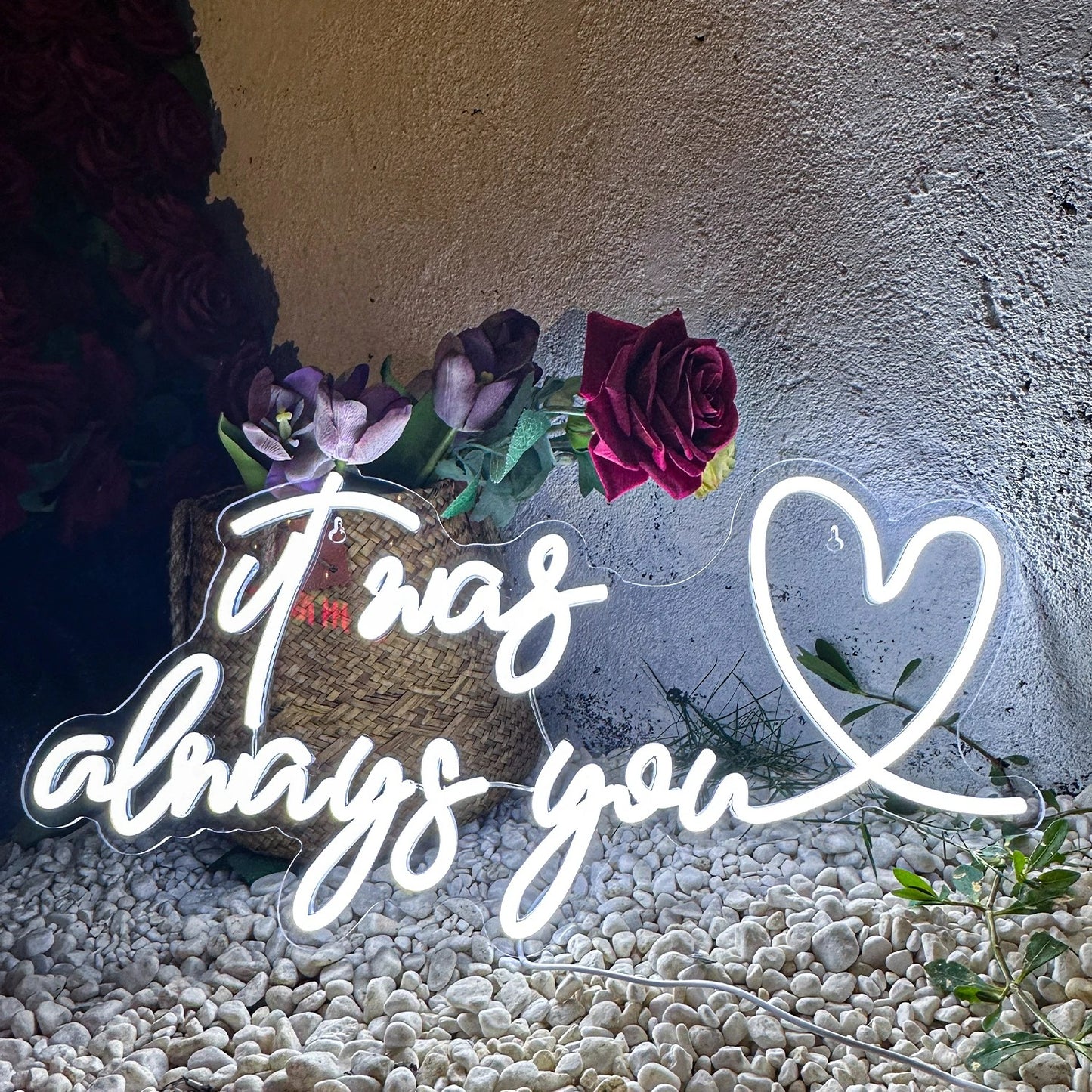 It Was Always You Neon Sign For Wedding Proposal Wall Decor- FunkyDecors