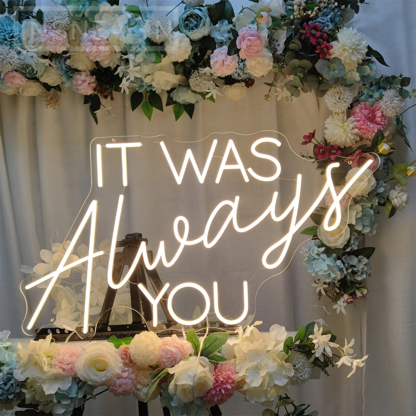 It Was Always You Neon Sign For Wedding Proposal Wall Decor- FunkyDecors