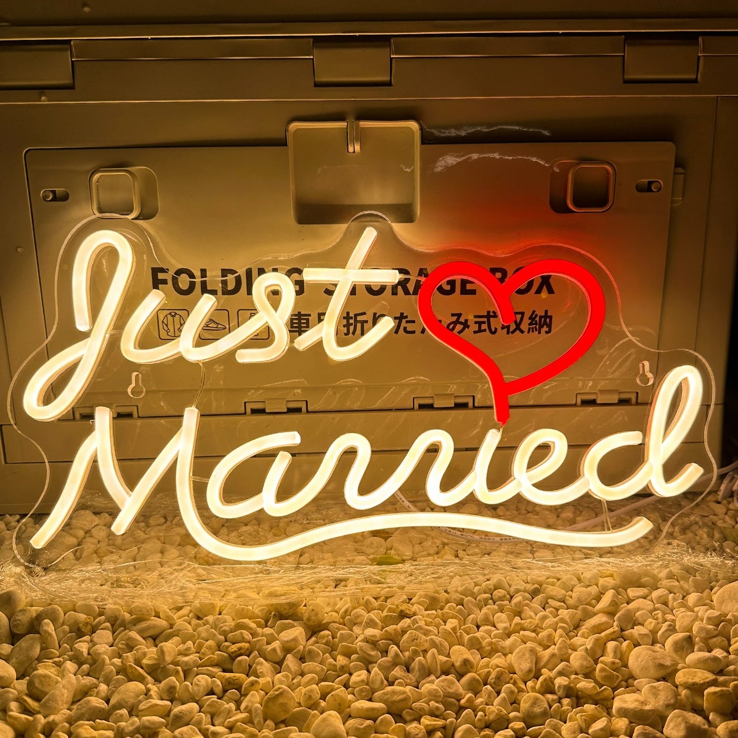 Just Married Neon Sign For Wall Decor- FunkyDecors