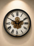 Luxury Vintage Wall Clock Mounted on Elegant Interior Wall