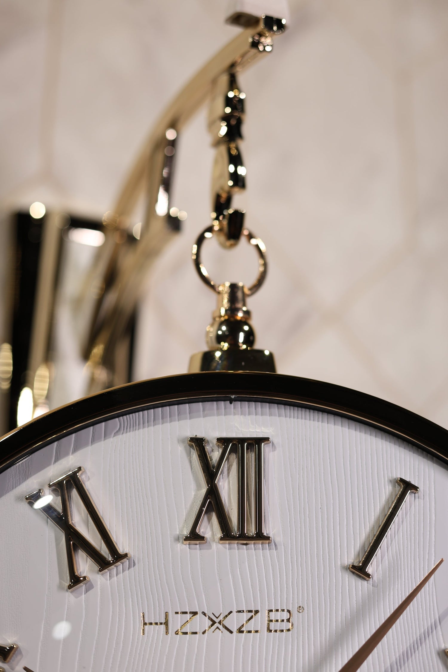 Luxury Double-Sided Hanging Wall Clock – Premium Deer Design | Modern Home &amp; Living Decor