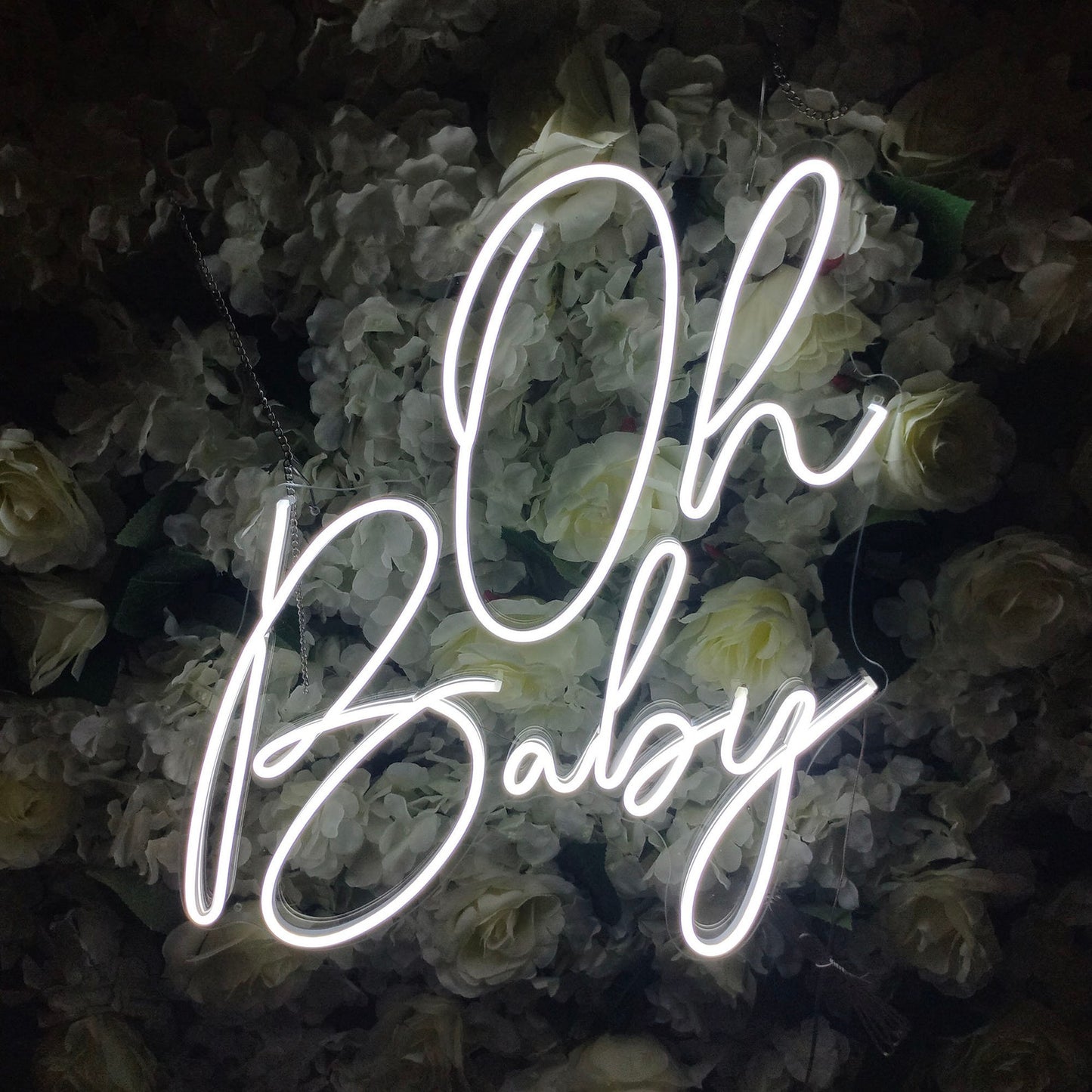 Oh Baby Neon Sign | Baby Shower Neon Sign | Custom Neon Sign | Neon Sign Wall Decor | Neon Name Sign | Neon Led Light | FunkyDecors