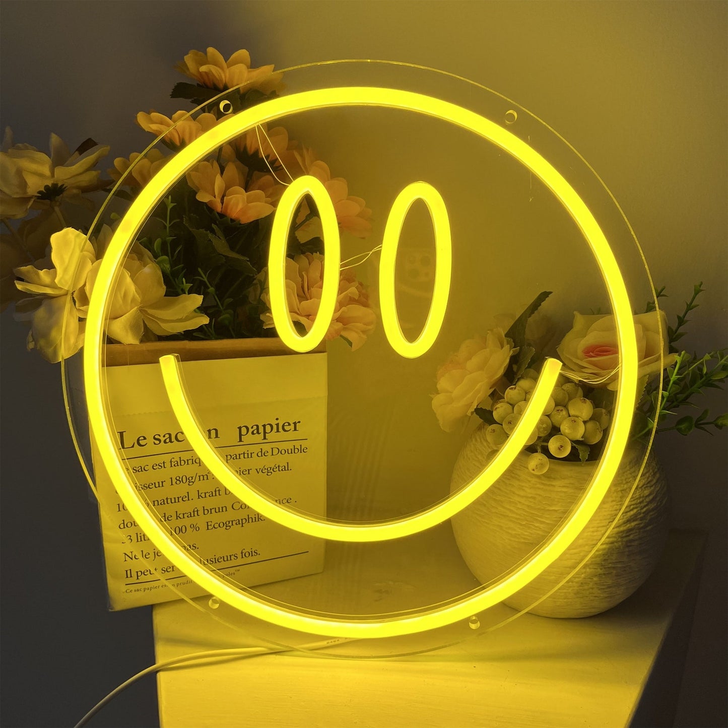 Smiley Face Neon Sign For Wall Decor- FunkyDecors