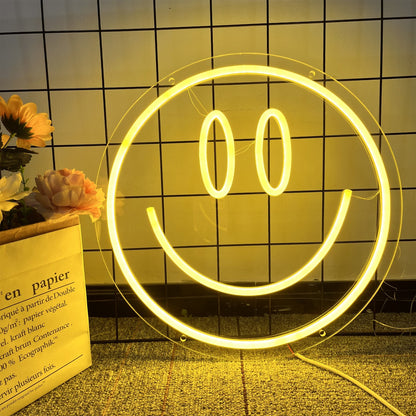 Smiley Face Neon Sign For Wall Decor- FunkyDecors