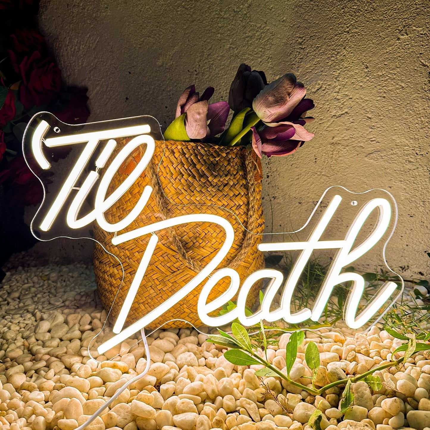 Till Death Neon Sign For Wedding Proposal Wall Decor- FunkyDecors