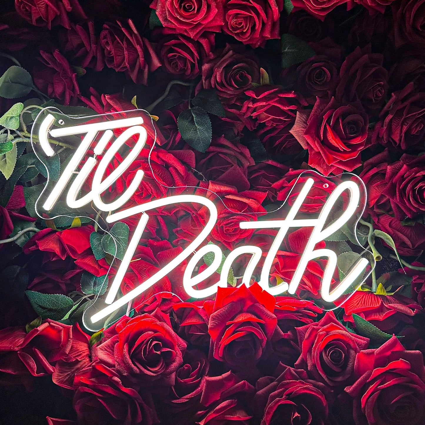 Till Death Neon Sign For Wedding Proposal Wall Decor- FunkyDecors