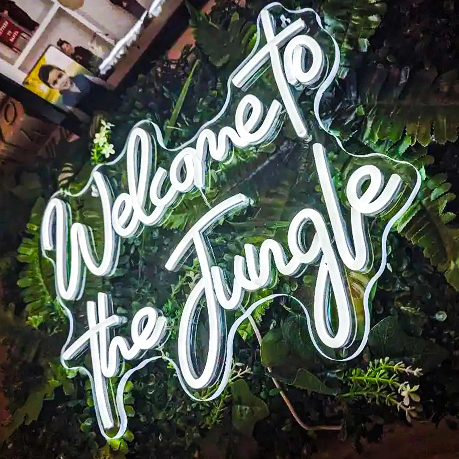 Welcome To The Jungle Neon Sign For Restaurant Bar Wedding Proposal Wall Decor- FunkyDecors