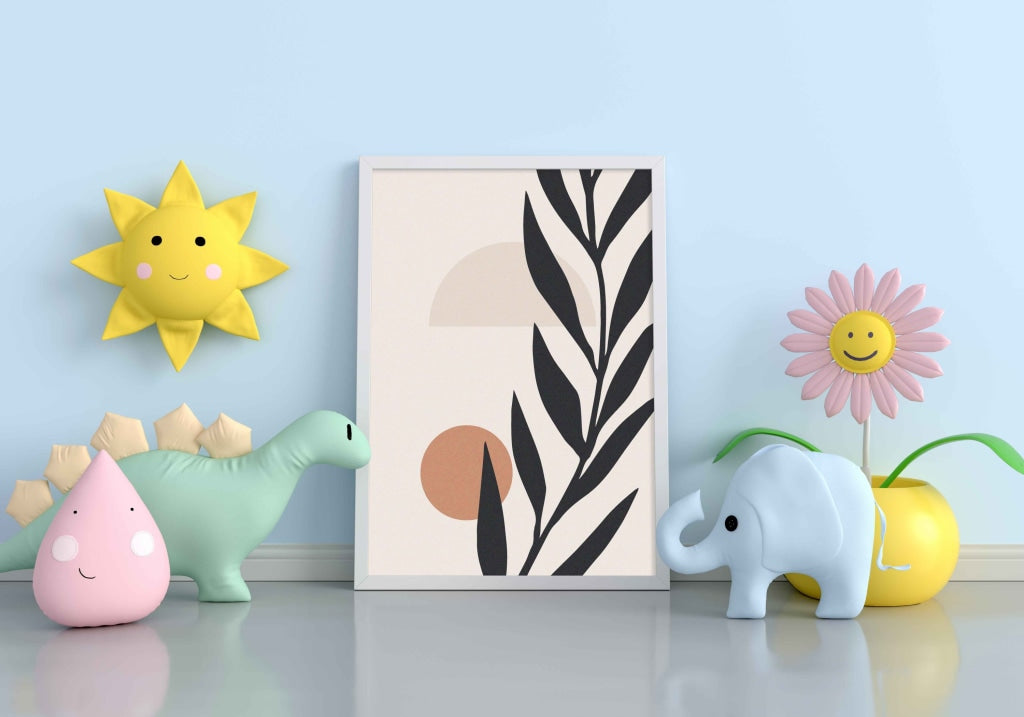 A Black Leaf - Nature Art Frame For Wall Decor- Funkydecors Xs / White Posters Prints &amp; Visual