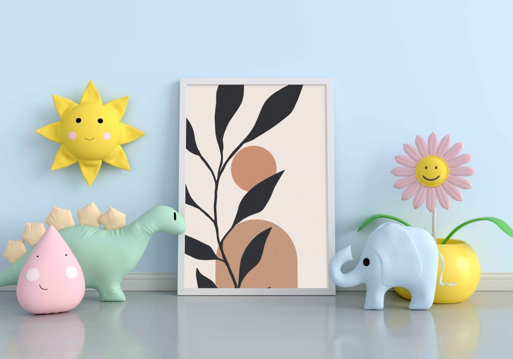 A Black Leaf - Nature Art Frame For Wall Decor- Funkydecors Xs / White Posters Prints &amp; Visual