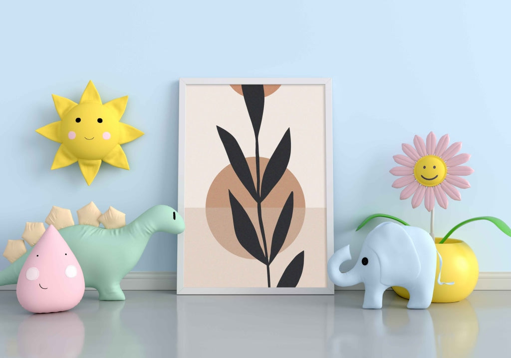 A Black Leaf - Nature Art Frame For Wall Decor- Funkydecors Xs / White Posters Prints &amp; Visual