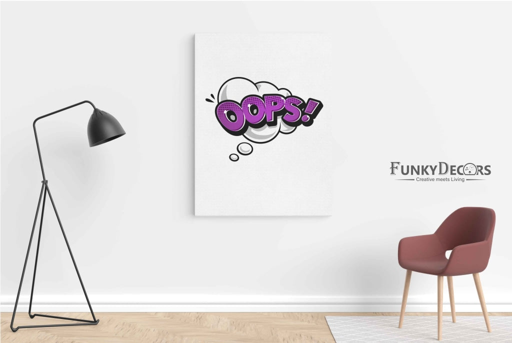 A Comic Note - Pop Art Frame For Wall Decor- Funkydecors Posters Prints & Visual Artwork