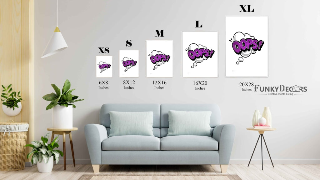 A Comic Note - Pop Art Frame For Wall Decor- Funkydecors Posters Prints &amp; Visual Artwork