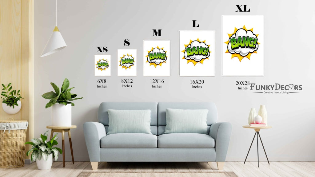 A Comic Note - Pop Art Frame For Wall Decor- Funkydecors Posters Prints &amp; Visual Artwork