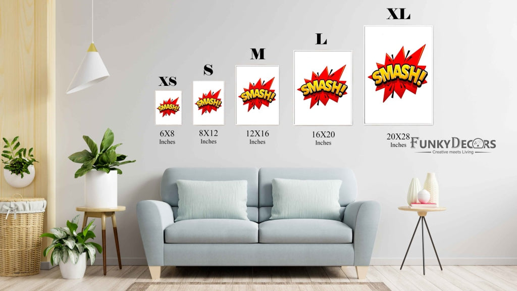 A Comic Note - Pop Art Frame For Wall Decor- Funkydecors Posters Prints &amp; Visual Artwork