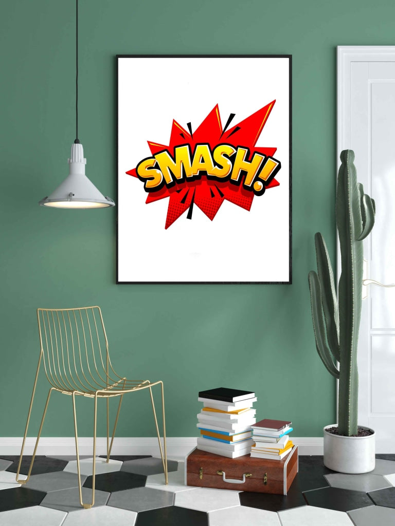 A Comic Note - Pop Art Frame For Wall Decor- Funkydecors Xs / Black Posters Prints &amp; Visual Artwork