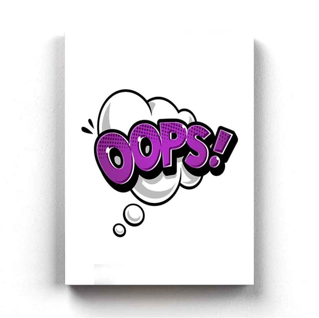 A Comic Note - Pop Art Frame For Wall Decor- Funkydecors Xs / Canvas Posters Prints &amp; Visual Artwork