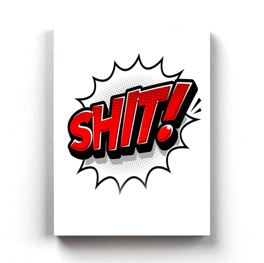 A Comic Note - Pop Art Frame For Wall Decor- Funkydecors Xs / Canvas Posters Prints &amp; Visual Artwork
