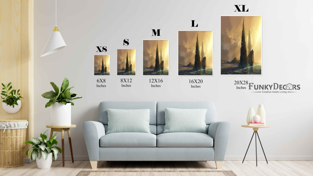 A Dreamy Sunset - Nature Art Frame For Wall Decor- Funkydecors Posters Prints &amp; Visual Artwork