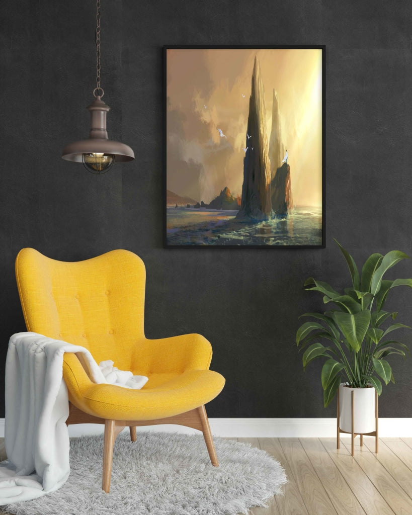 A Dreamy Sunset - Nature Art Frame For Wall Decor- Funkydecors Xs / Black Posters Prints &amp; Visual