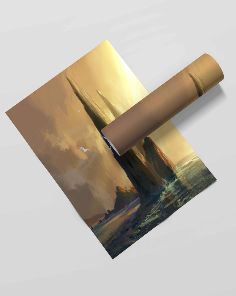 A Dreamy Sunset - Nature Art Frame For Wall Decor- Funkydecors Xs / Roll Posters Prints &amp; Visual